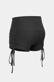 High-Rise Workout Shorts with Drawstring by bornfocus