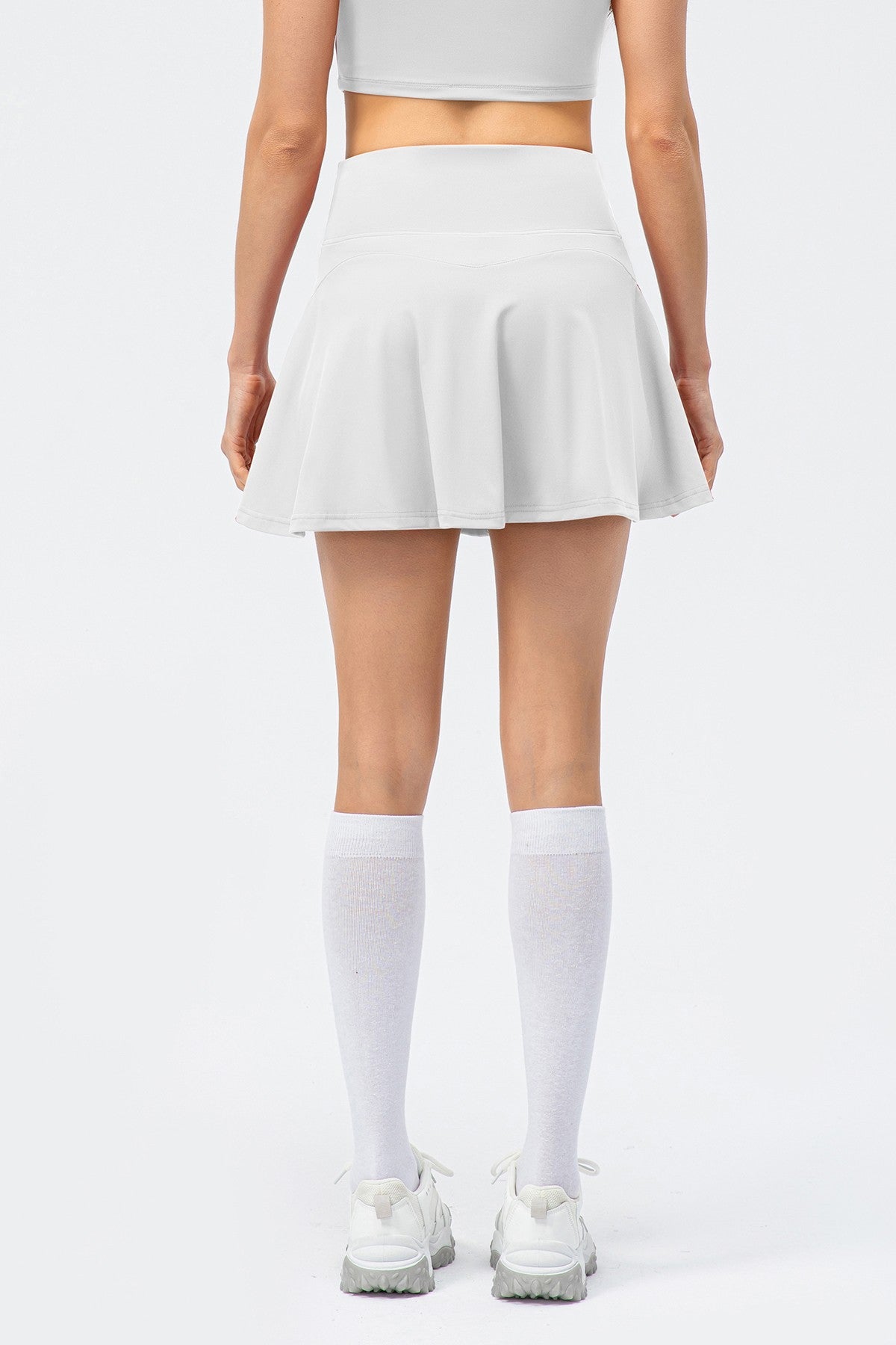 Pleated Tennis Skirts Built-in Short Liner by bornfocus