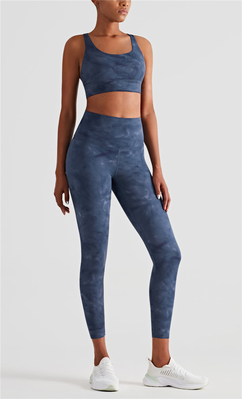 Tie Dyed Bra & Legging Activewear Sets by bornfocus