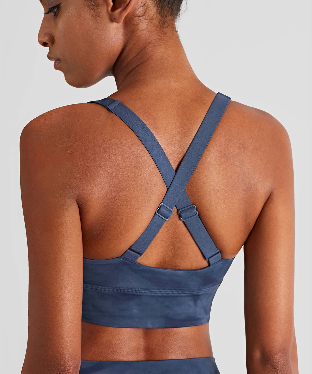 Straps Cross Tie-Dyed Bra Light Support by bornfocus