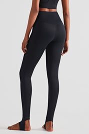 Stirrup Full-Length Yoga Leggings by bornfocus