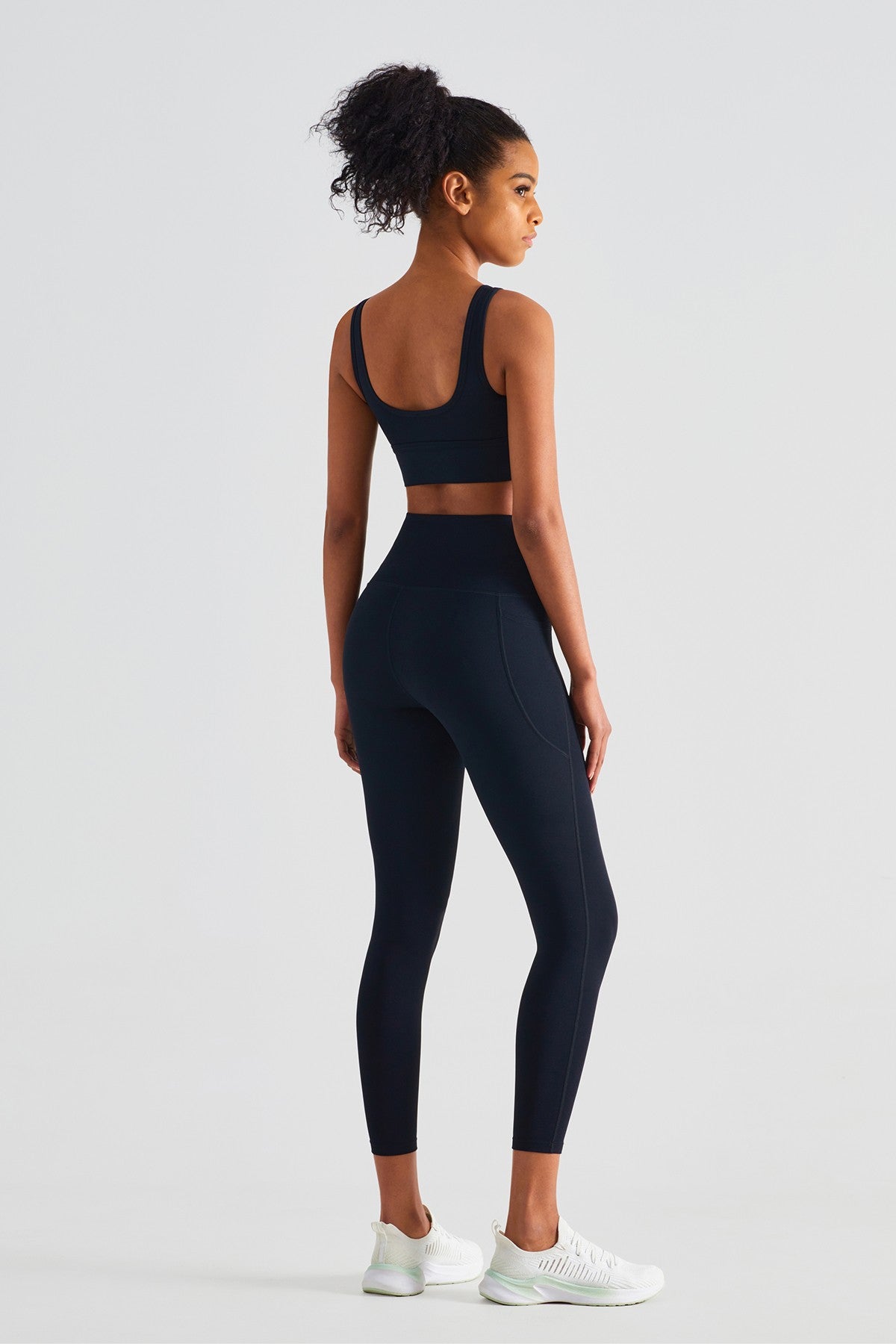 Sleek Ruched Longline Sports Bra by bornfocus