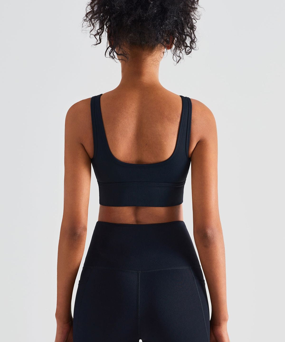 Sleek Ruched Longline Sports Bra by bornfocus