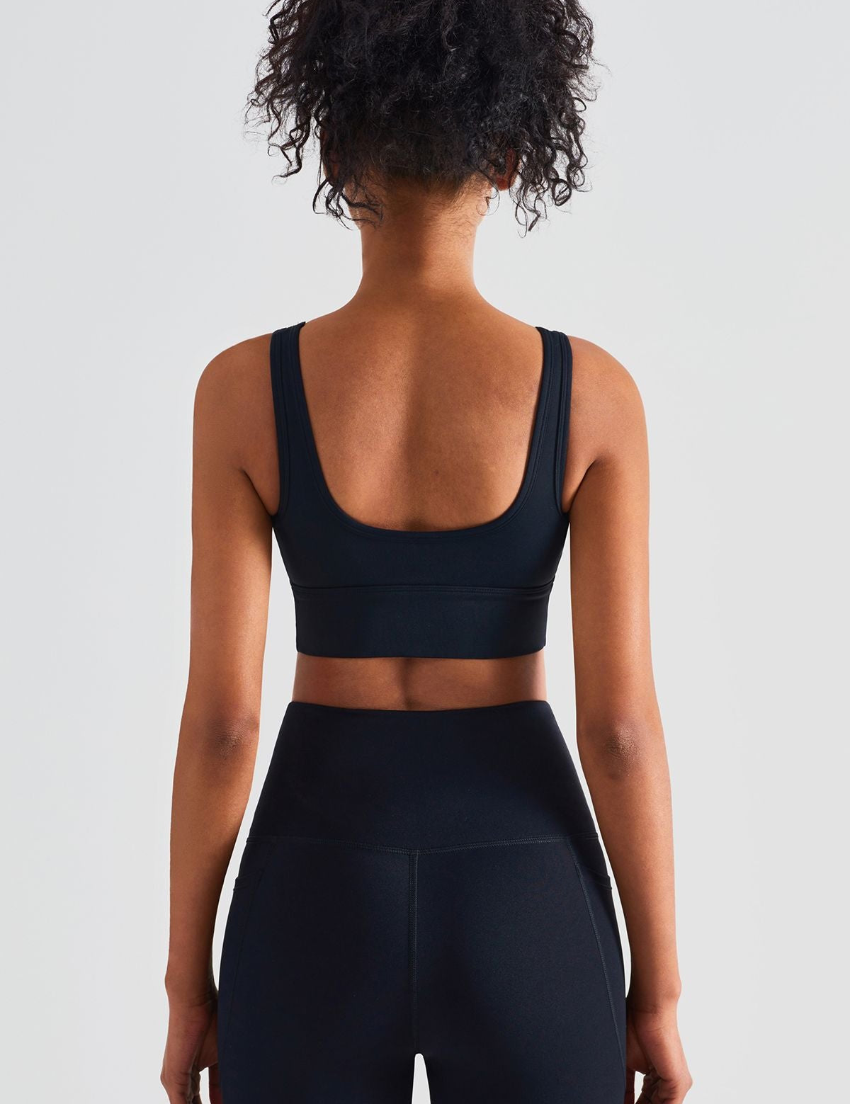 Sleek Ruched Longline Sports Bra by bornfocus