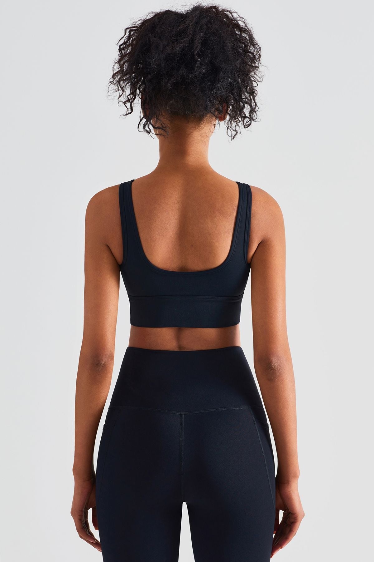 Sleek Ruched Longline Sports Bra by bornfocus