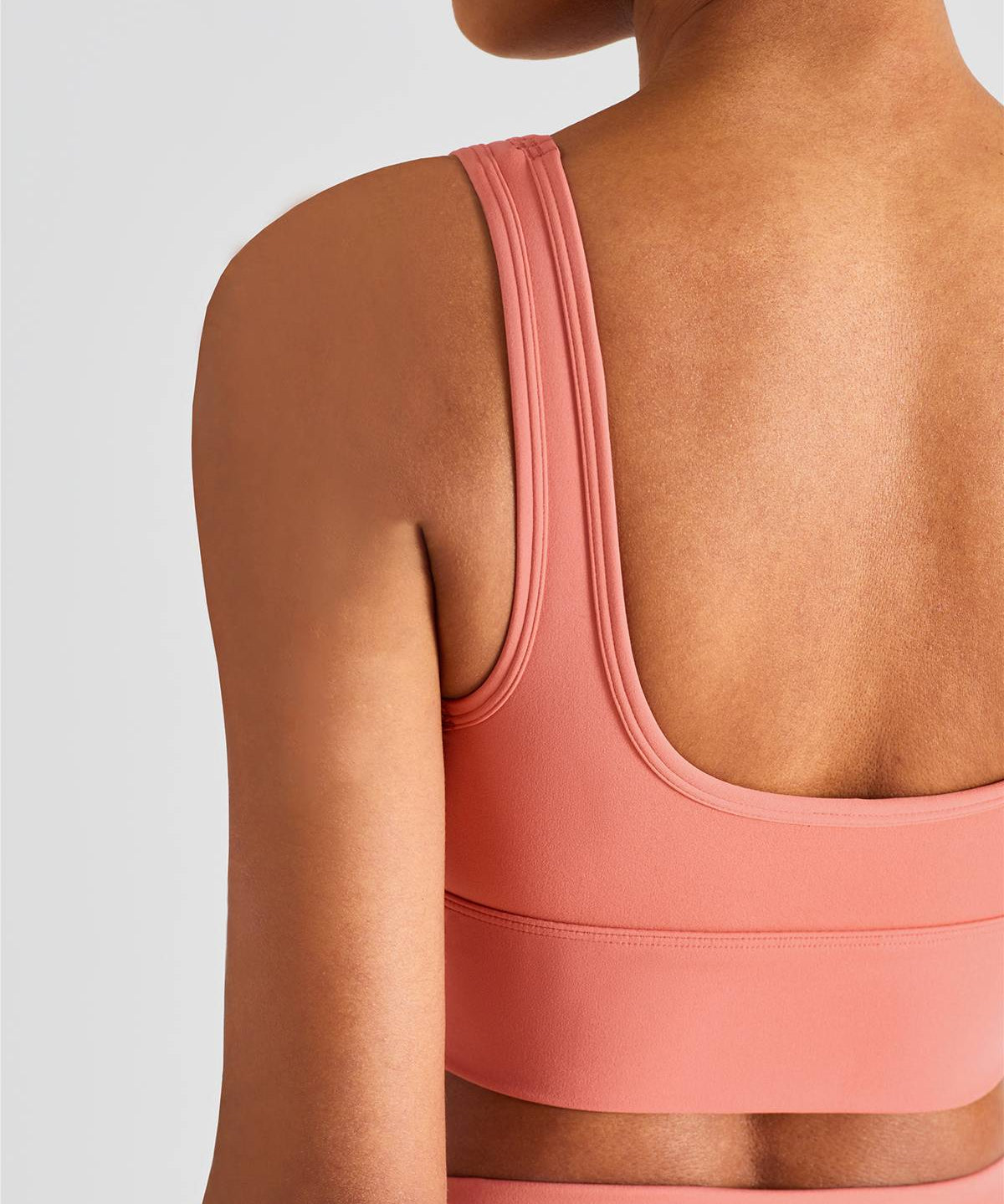 Sleek Ruched Longline Sports Bra by bornfocus