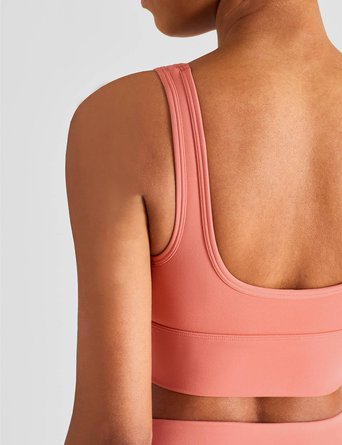 Sleek Ruched Longline Sports Bra by bornfocus