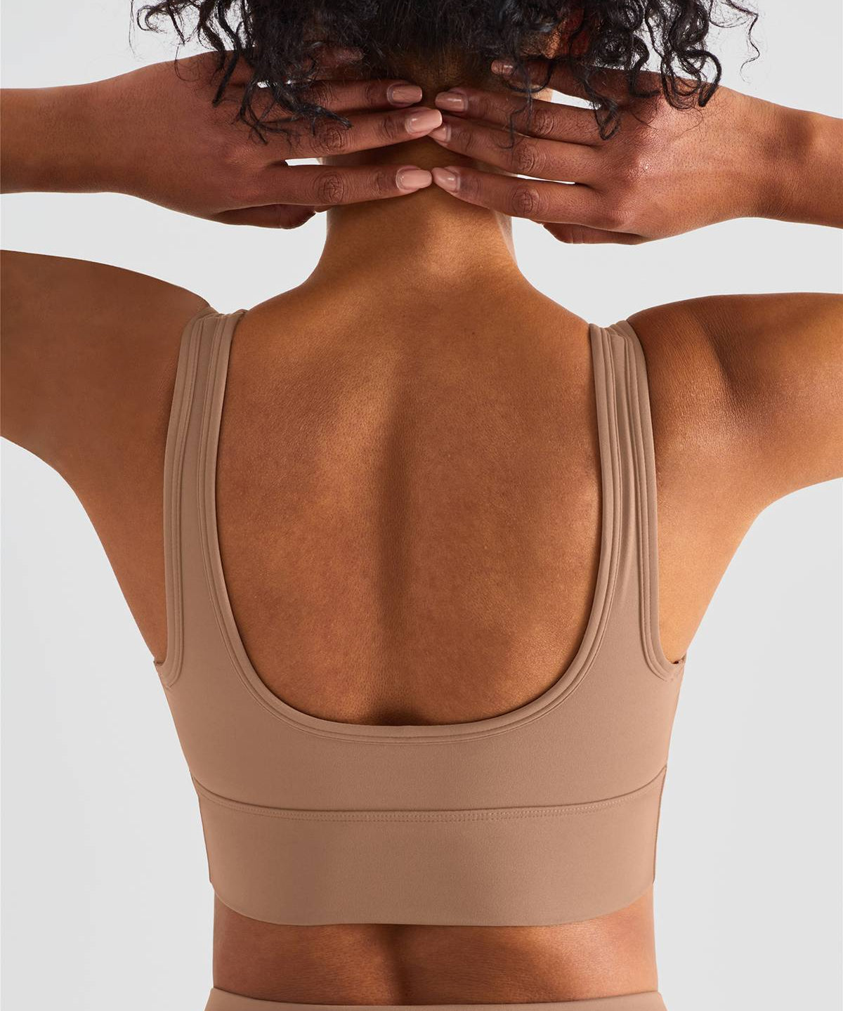 Sleek Ruched Longline Sports Bra by bornfocus