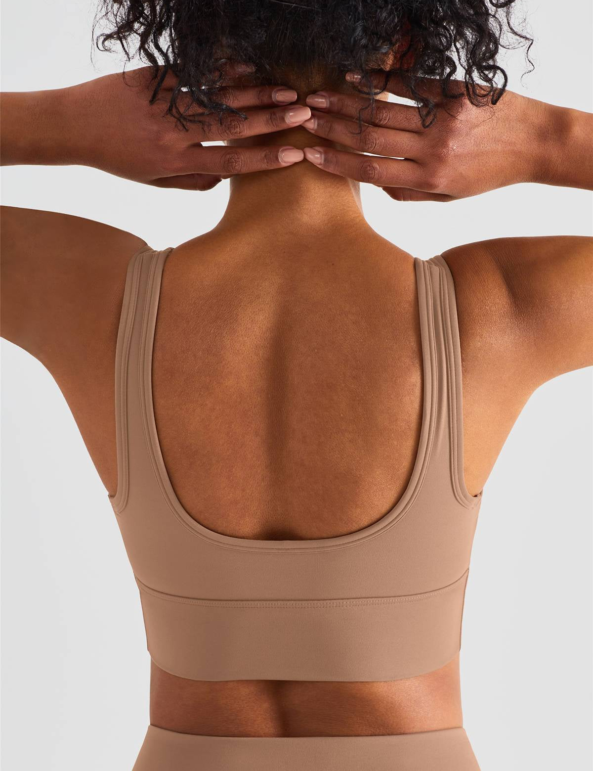 Sleek Ruched Longline Sports Bra by bornfocus