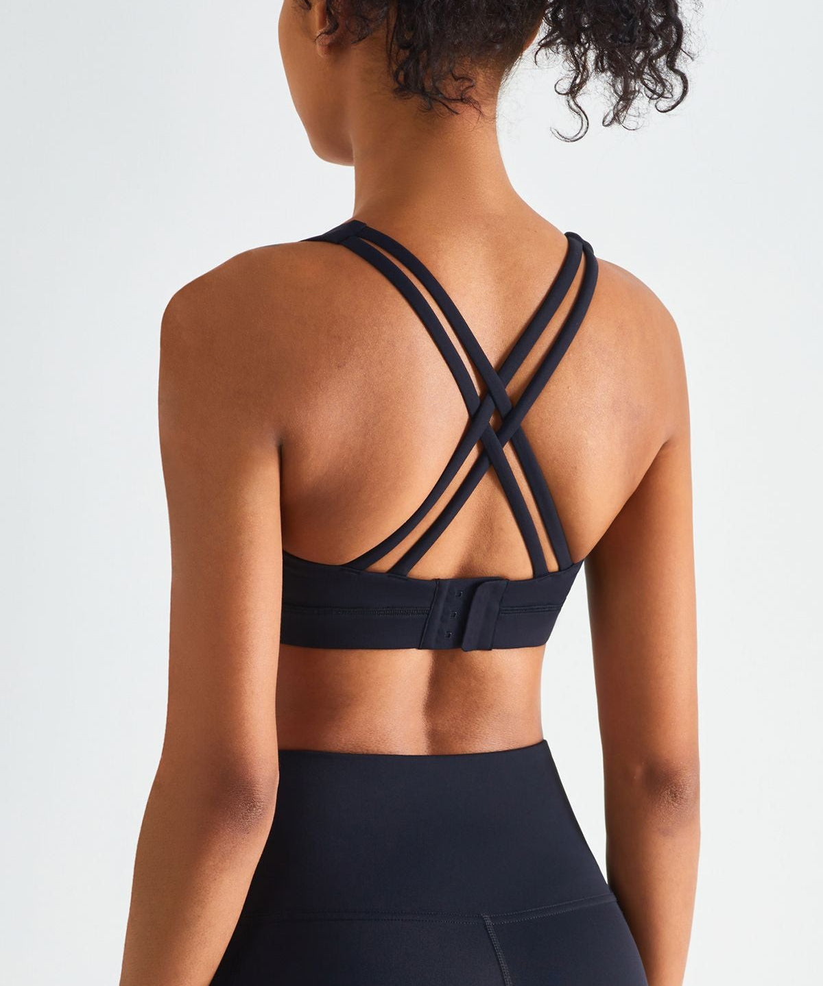 Crisscross Straps Sports Bra by bornfocus