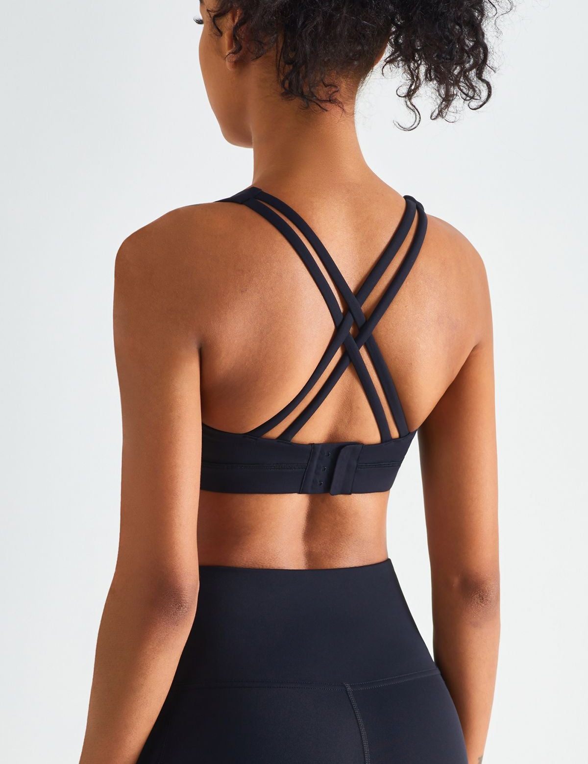 Crisscross Straps Sports Bra by bornfocus