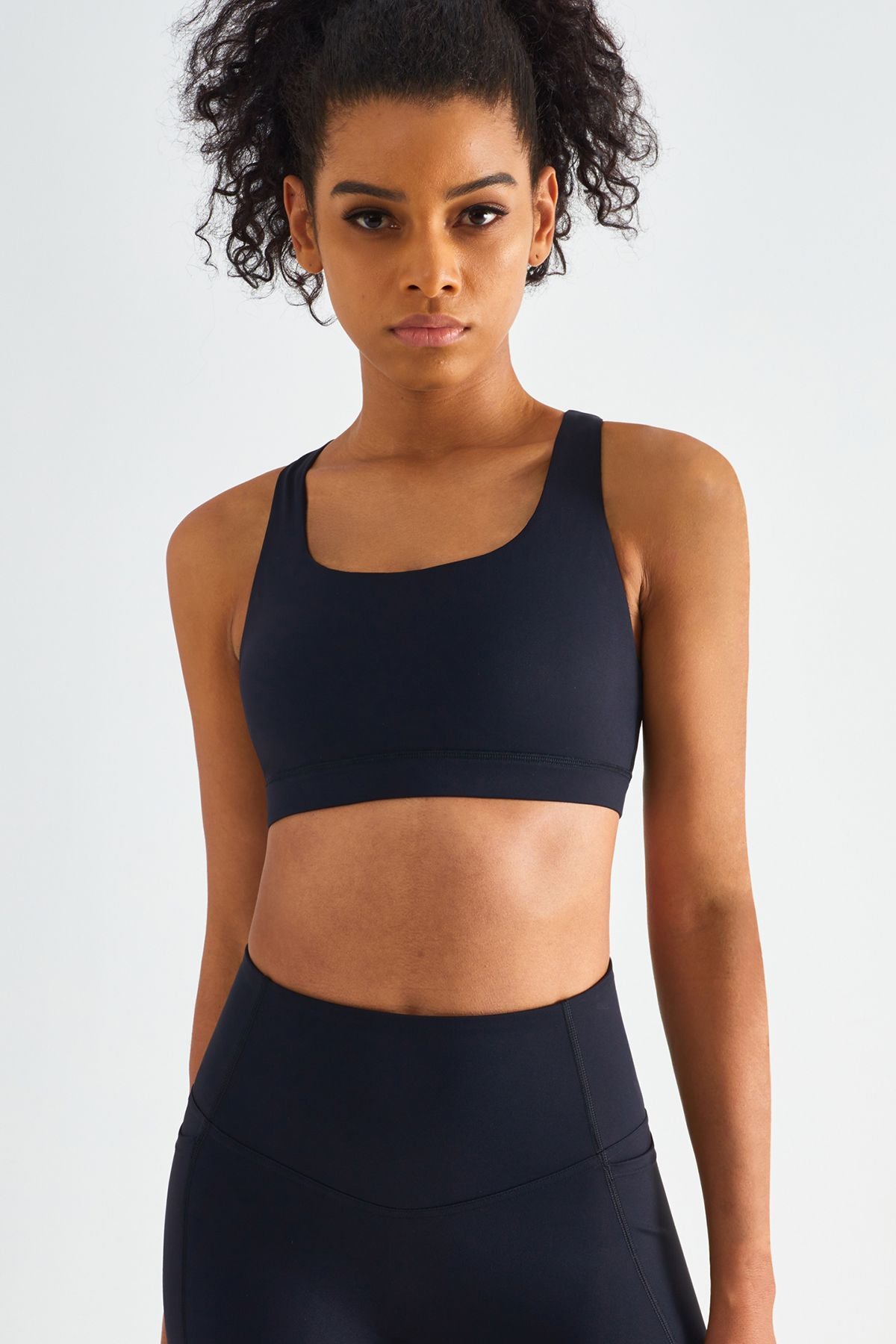 Crisscross Straps Sports Bra by bornfocus