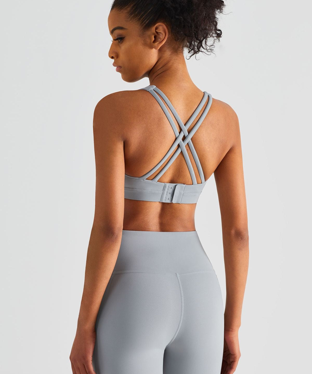 Crisscross Straps Sports Bra by bornfocus