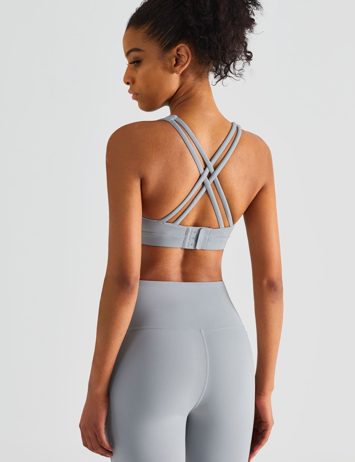 Crisscross Straps Sports Bra by bornfocus