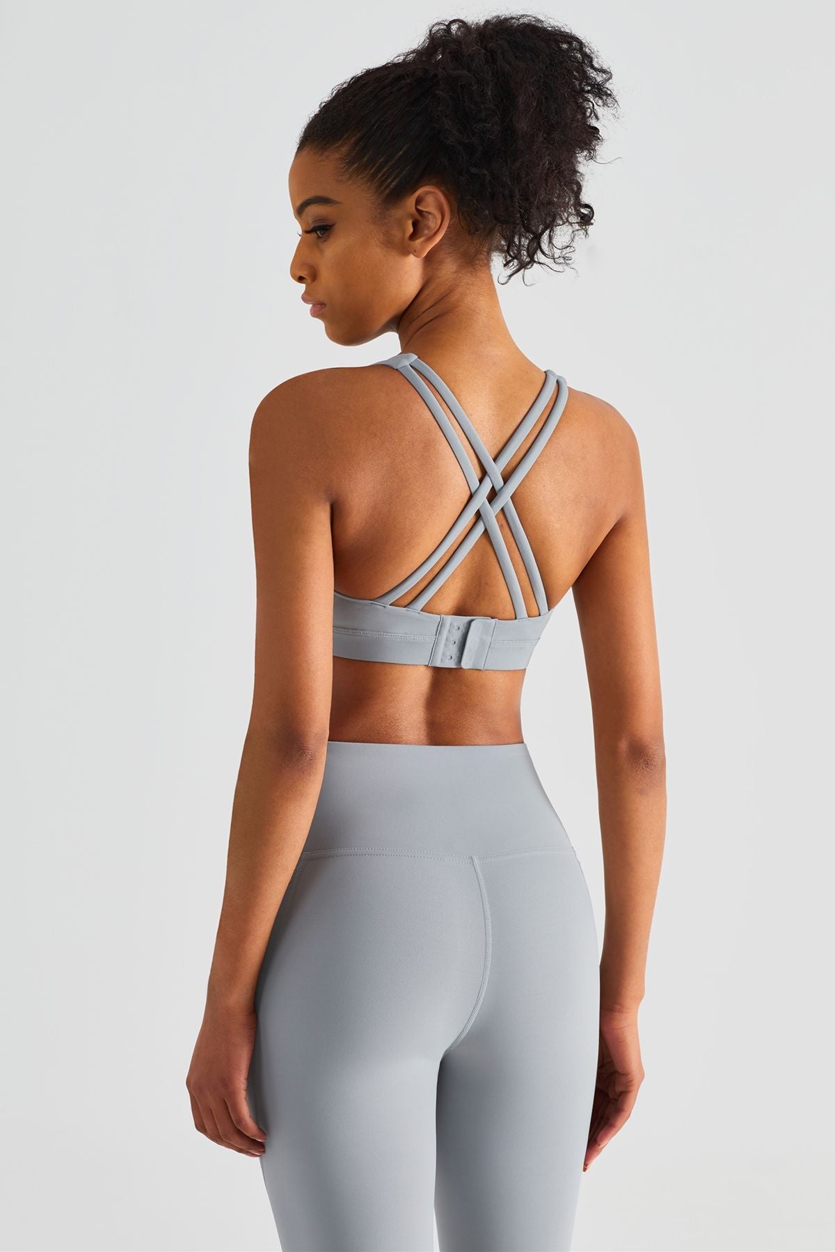 Crisscross Straps Sports Bra by bornfocus