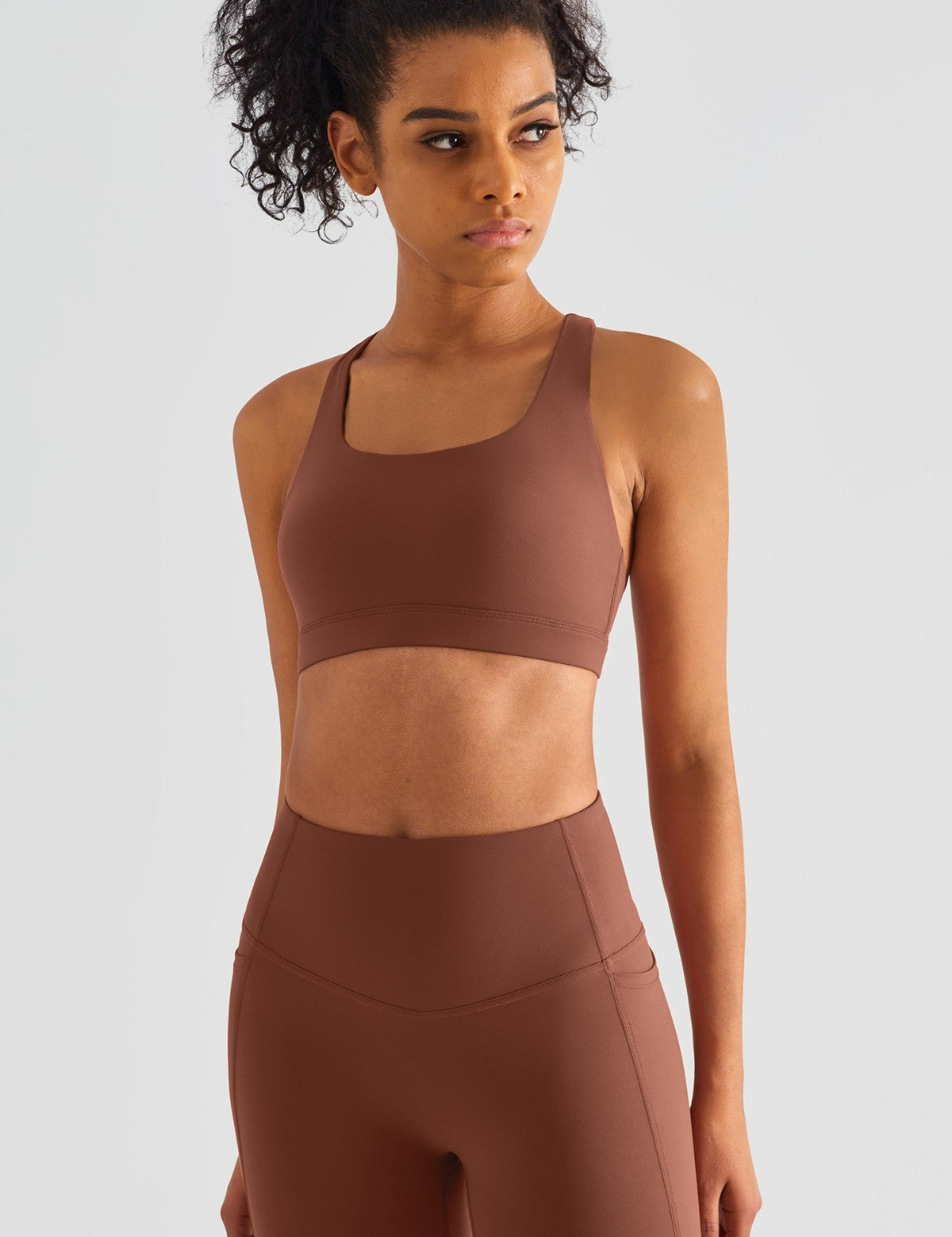 Crisscross Straps Sports Bra by bornfocus