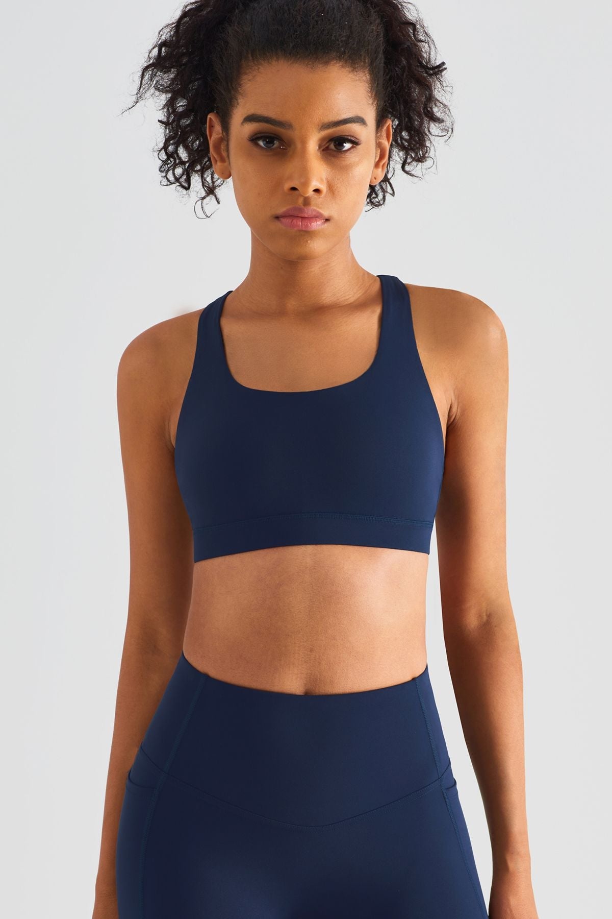 Crisscross Straps Sports Bra by bornfocus