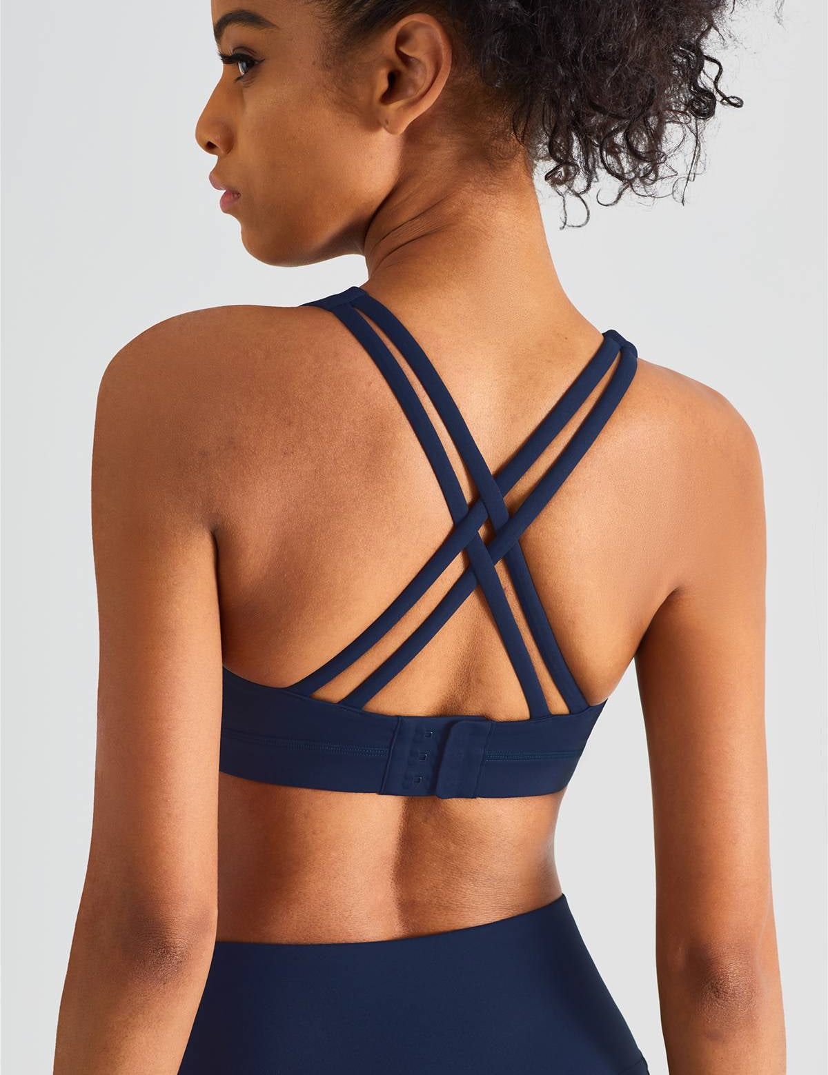 Crisscross Straps Sports Bra by bornfocus