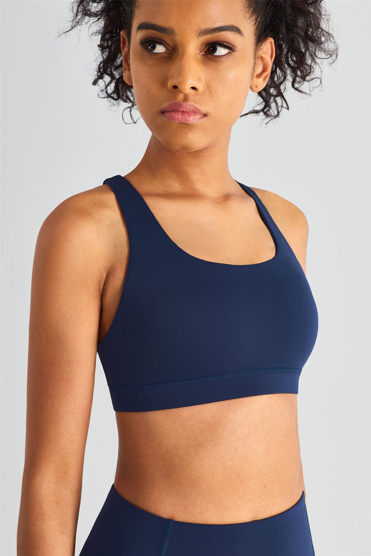 Crisscross Straps Sports Bra by bornfocus