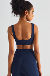 Straight Straps Backless Sports Bra by bornfocus