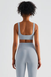 Straight Straps Backless Sports Bra by bornfocus