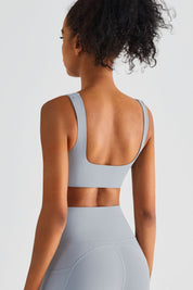 Straight Straps Backless Sports Bra by bornfocus