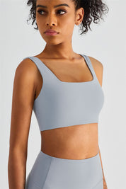 Straight Straps Backless Sports Bra by bornfocus