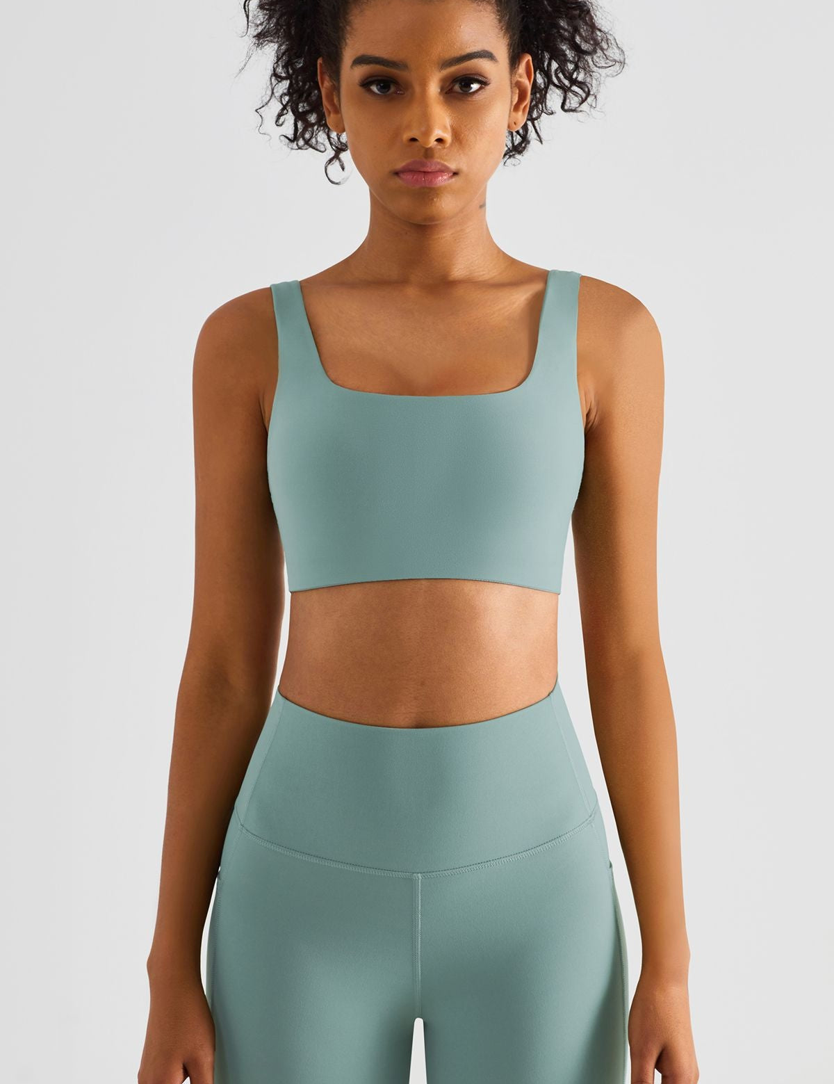 Straight Straps Backless Sports Bra by bornfocus