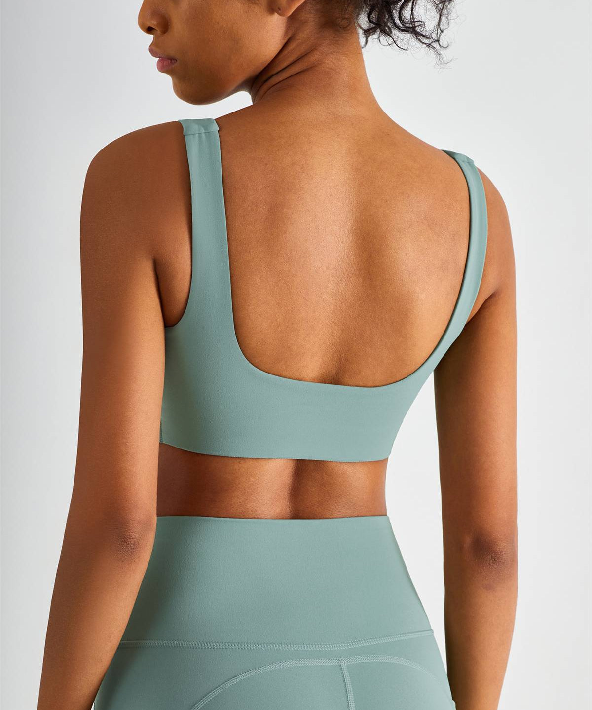 Straight Straps Backless Sports Bra by bornfocus