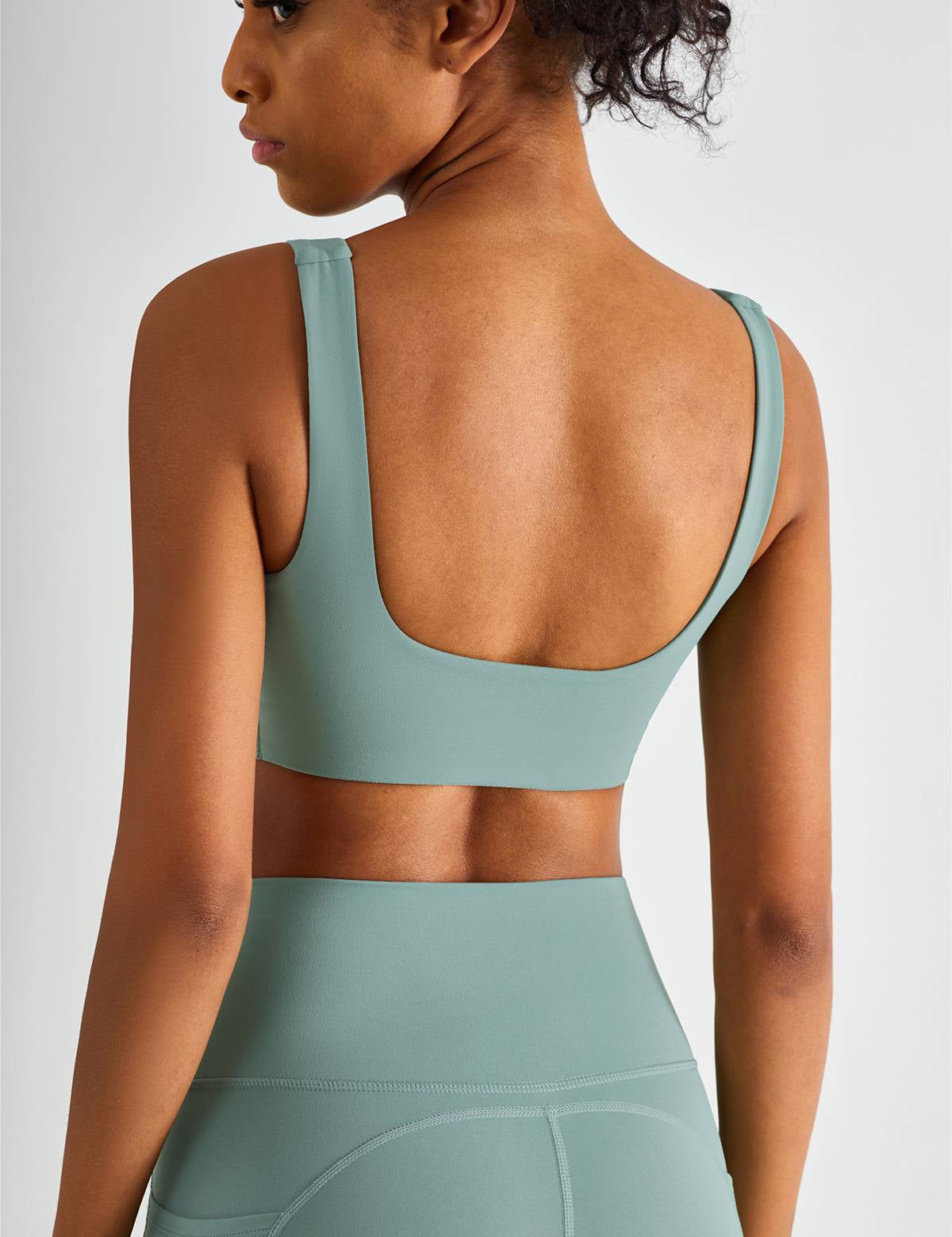 Straight Straps Backless Sports Bra by bornfocus