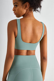 Straight Straps Backless Sports Bra by bornfocus