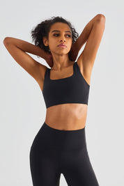 Straight Straps Backless Sports Bra by bornfocus