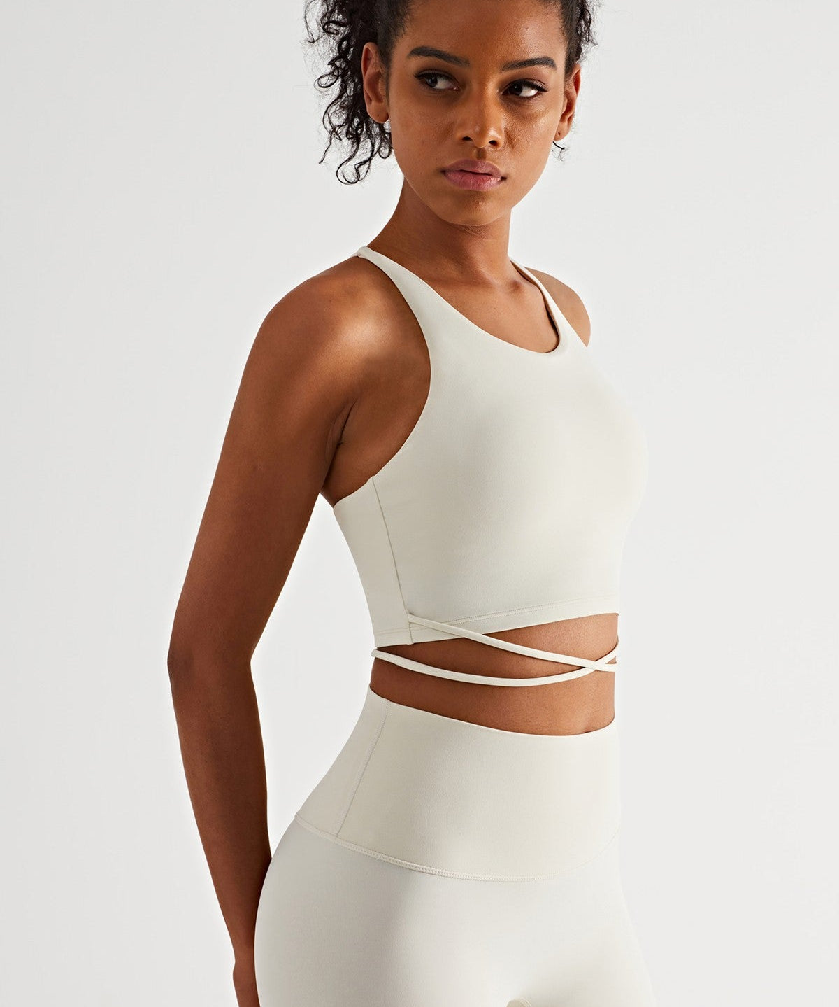 Crossover Straps Sports Bra by bornfocus