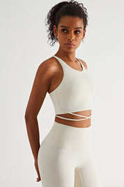 Crossover Straps Sports Bra by bornfocus