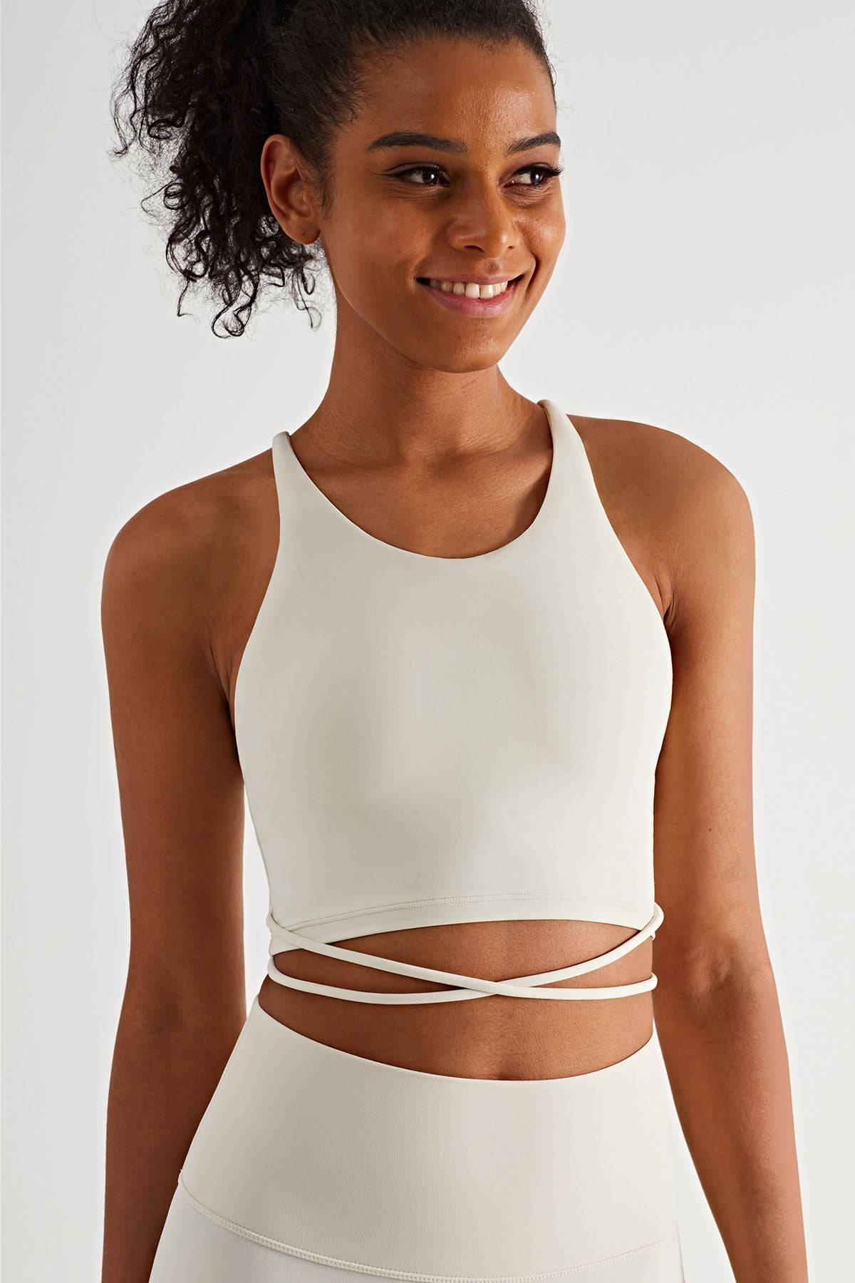 Crossover Straps Sports Bra by bornfocus