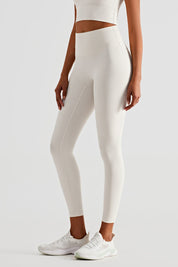 High-Rise No Front Seam Leggings by bornfocus