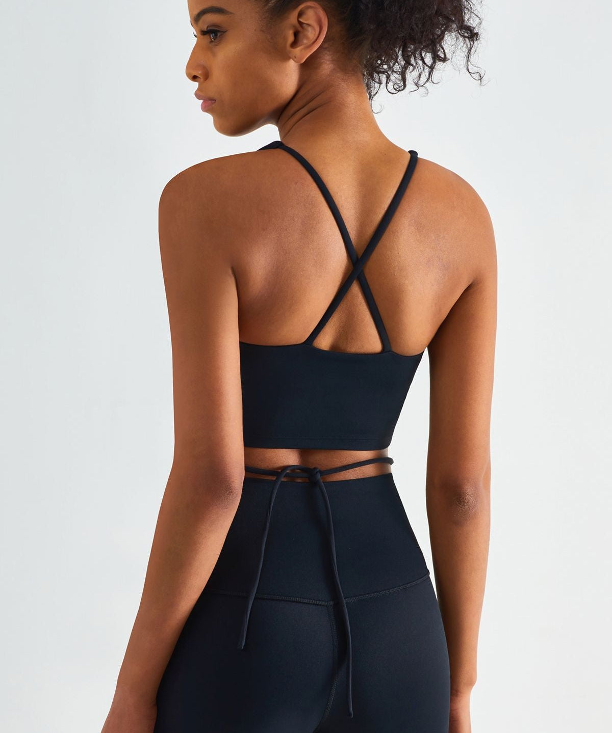 Crossover Straps Sports Bra by bornfocus