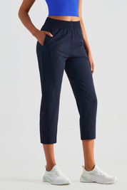 UPF 50+ Tapered Crop Pants with Pockets by bornfocus