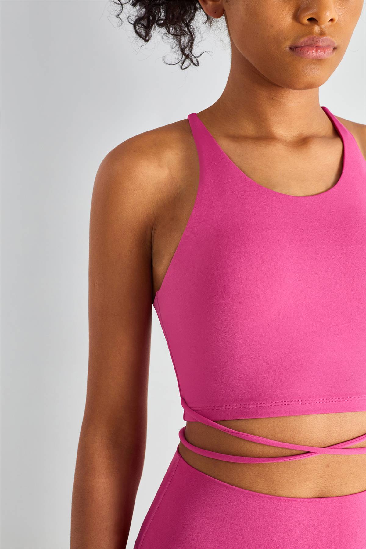 Crossover Straps Sports Bra by bornfocus