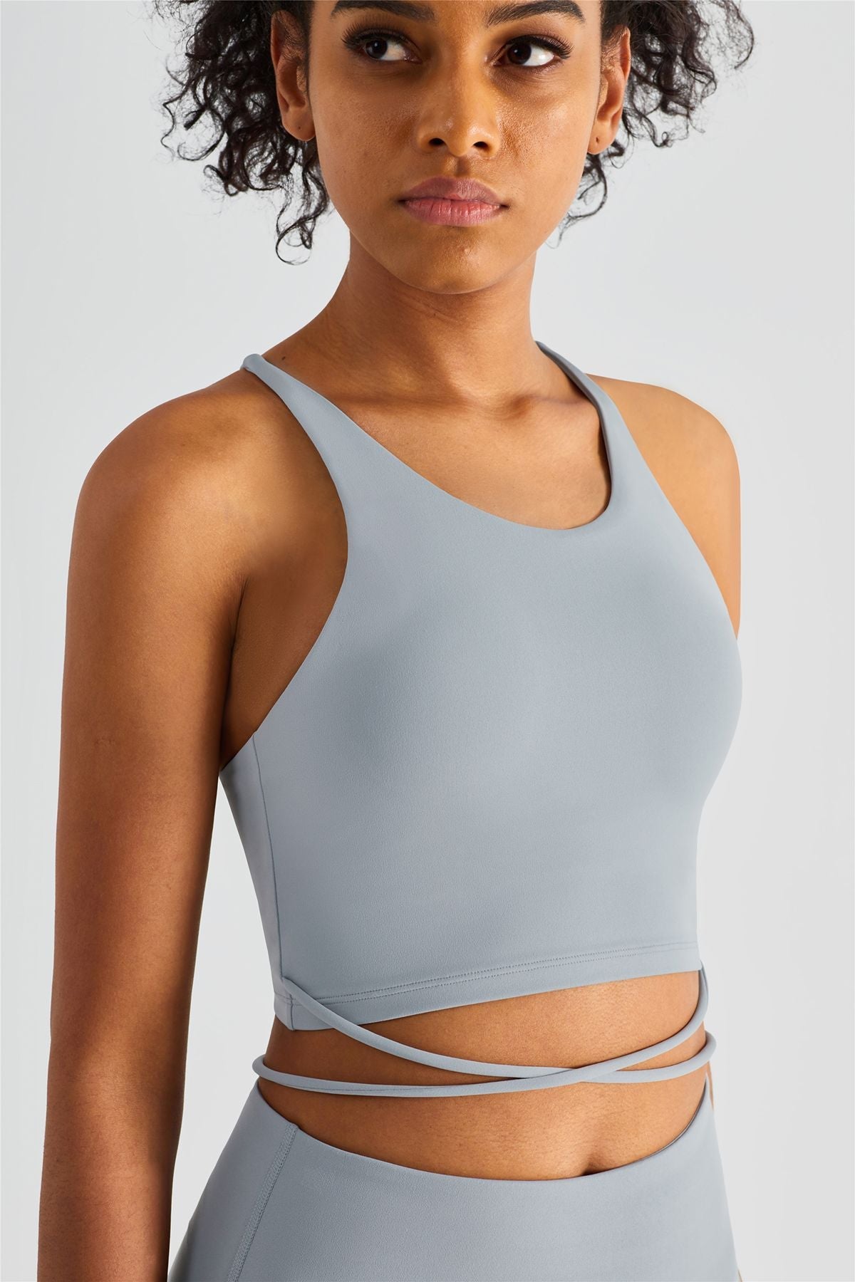 Crossover Straps Sports Bra by bornfocus