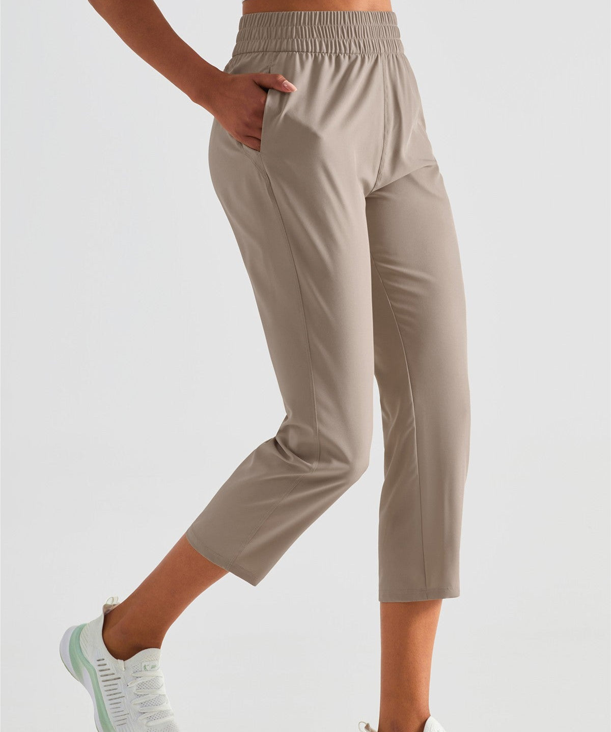 UPF 50+ Tapered Crop Pants with Pockets by bornfocus