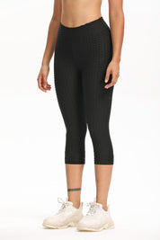 High Waisted Cropped Butt Lifting TikTok Leggings by bornfocus