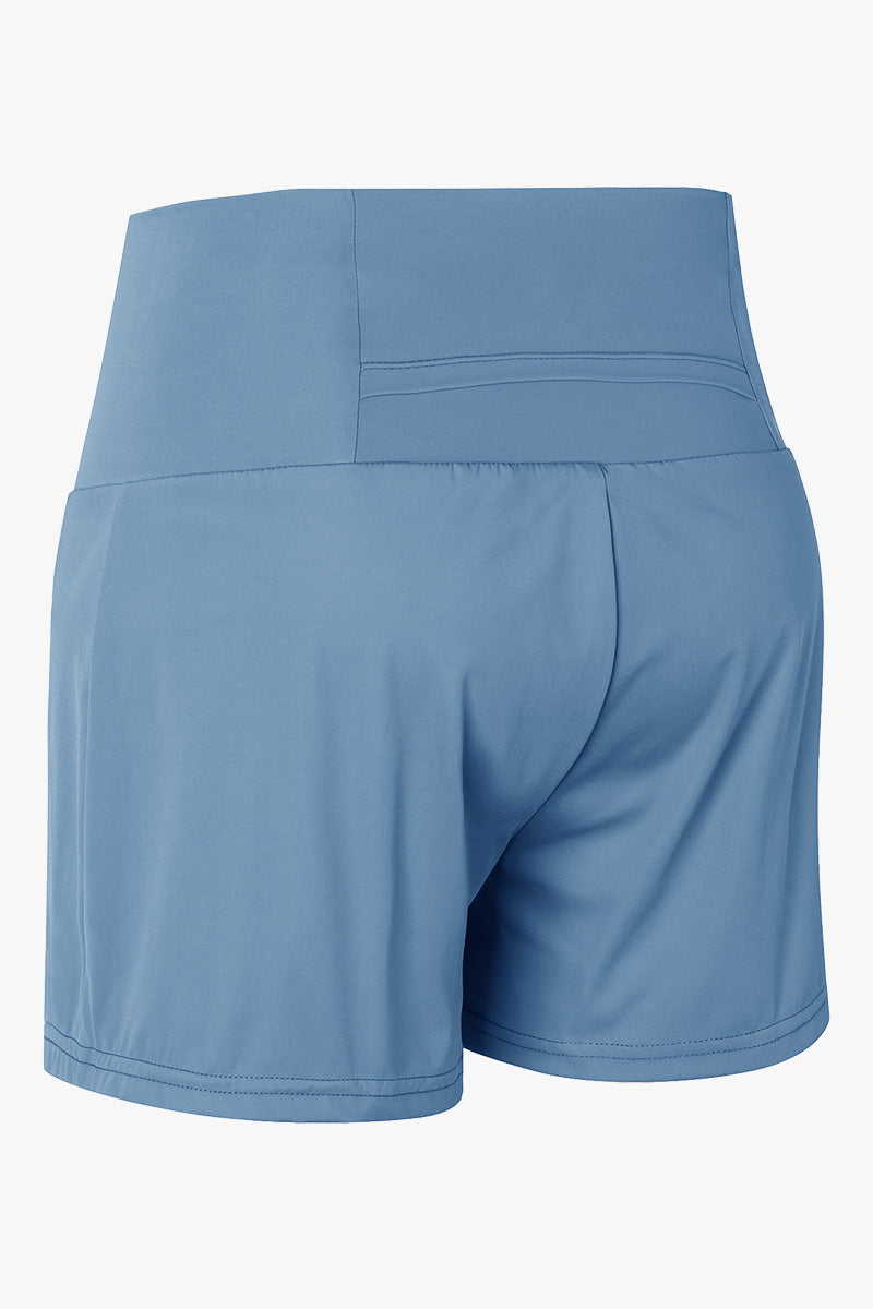 High-Rise Track Running Shorts by bornfocus