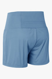 High-Rise Track Running Shorts by bornfocus