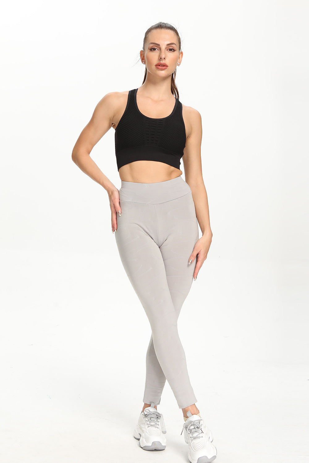 Ripples Ruched Bum Gym Leggings by bornfocus