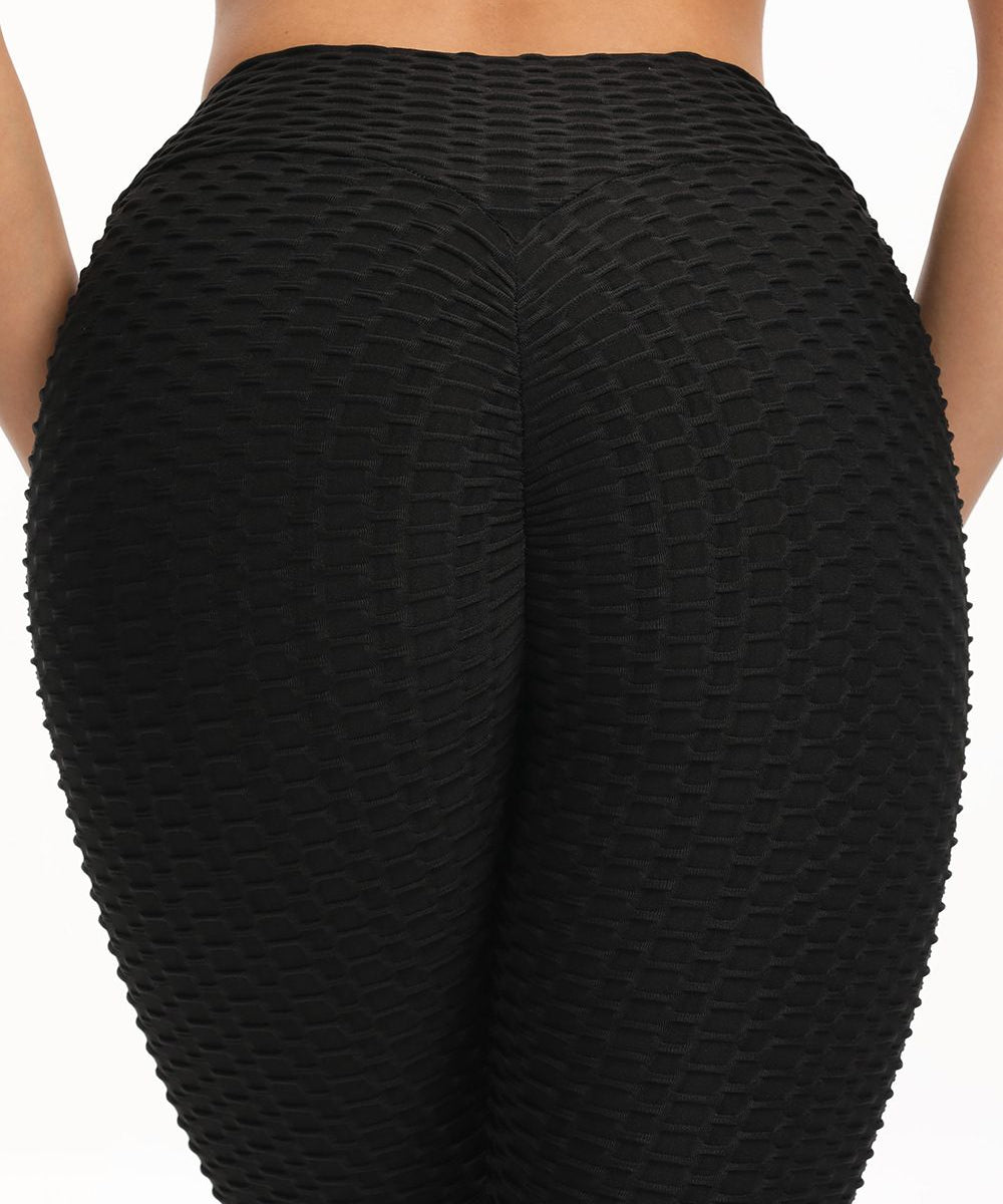 High Waisted Cropped Butt Lifting TikTok Leggings by bornfocus