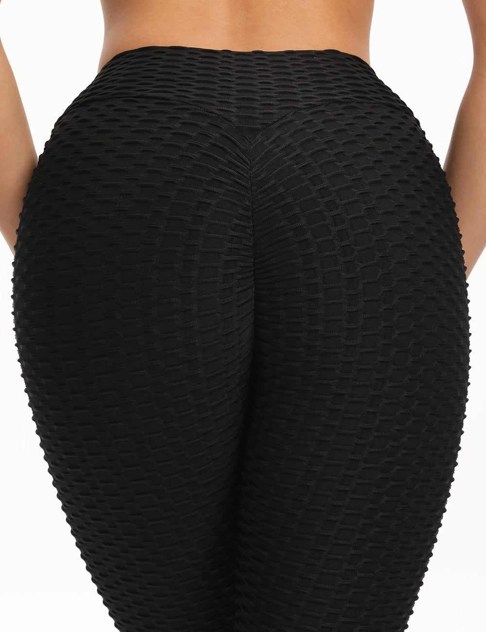 High Waisted Cropped Butt Lifting TikTok Leggings by bornfocus