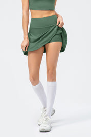 Pleated Tennis Skirts Built-in Short Liner by bornfocus