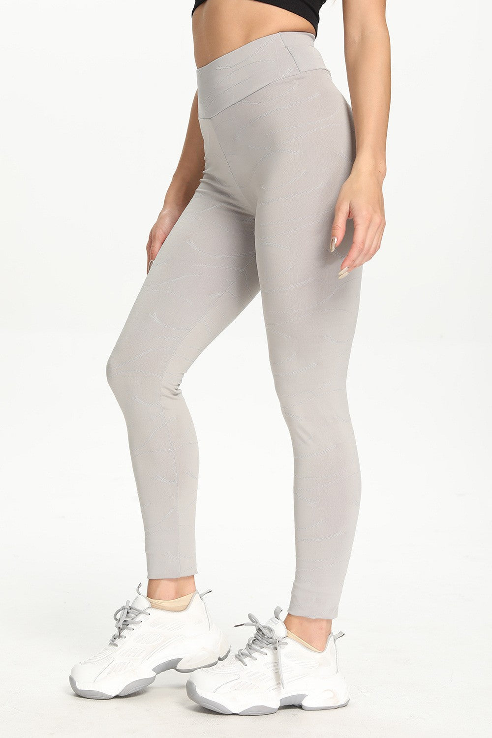 Ripples Ruched Bum Gym Leggings by bornfocus