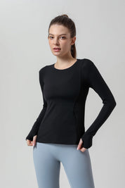 Side Mesh Insert Long Sleeve Shirt by bornfocus